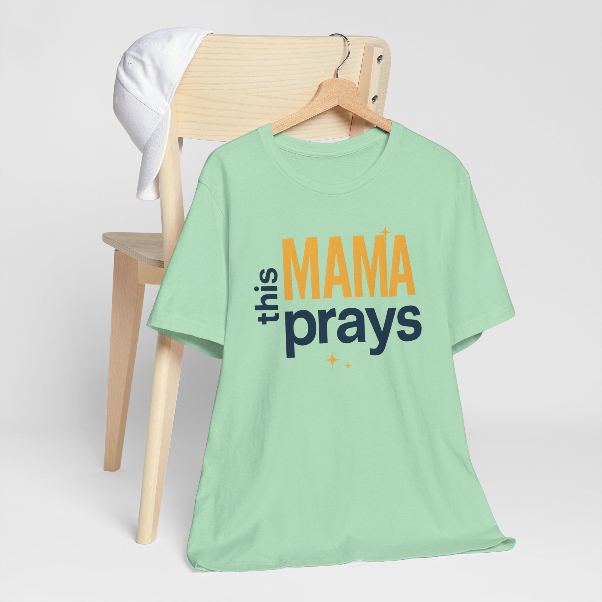 This Mama Prays Tee | Unisex Jersey Short Sleeve T-Shirt, Faith Gift, Mom Life Shirt, Inspirational Apparel, Christian Merchandise