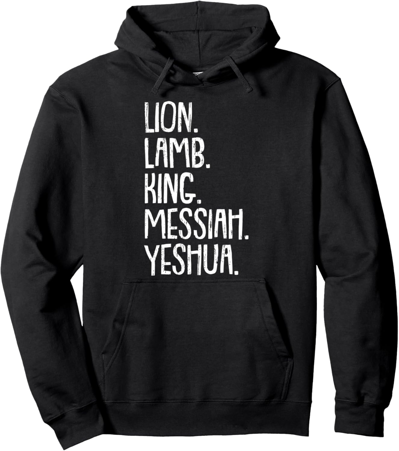 Yeshua Messiah Christmas X-Mas Holiday Religious Christian Pullover Hoodie