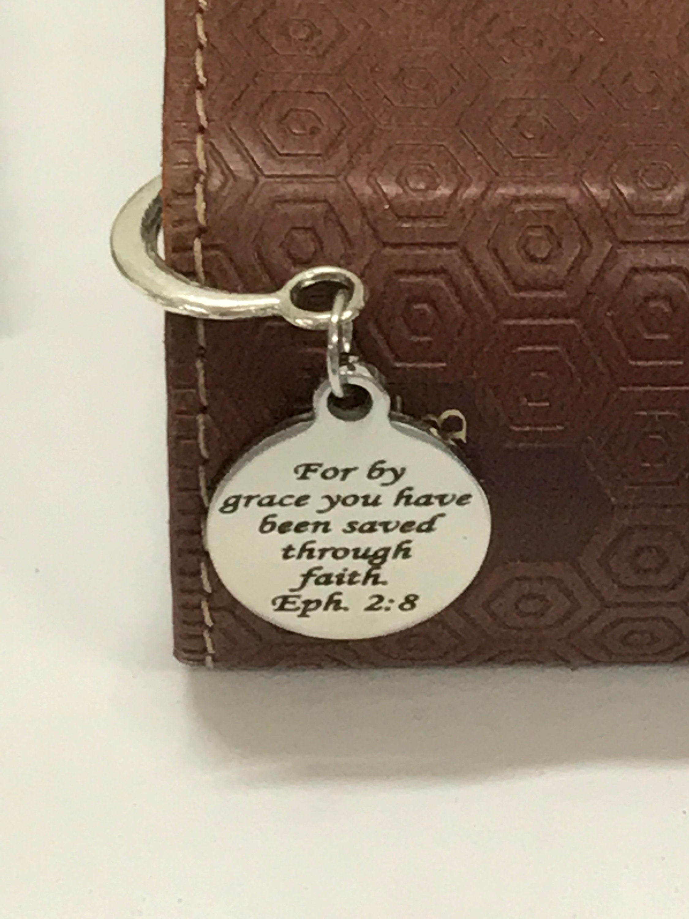 Christian Bookmark, Saved By Grace Through Faith Bookmark, Eph 2 8 Bookmark, Christian Gifts, Christian Planner Accessories, Baptism Gift