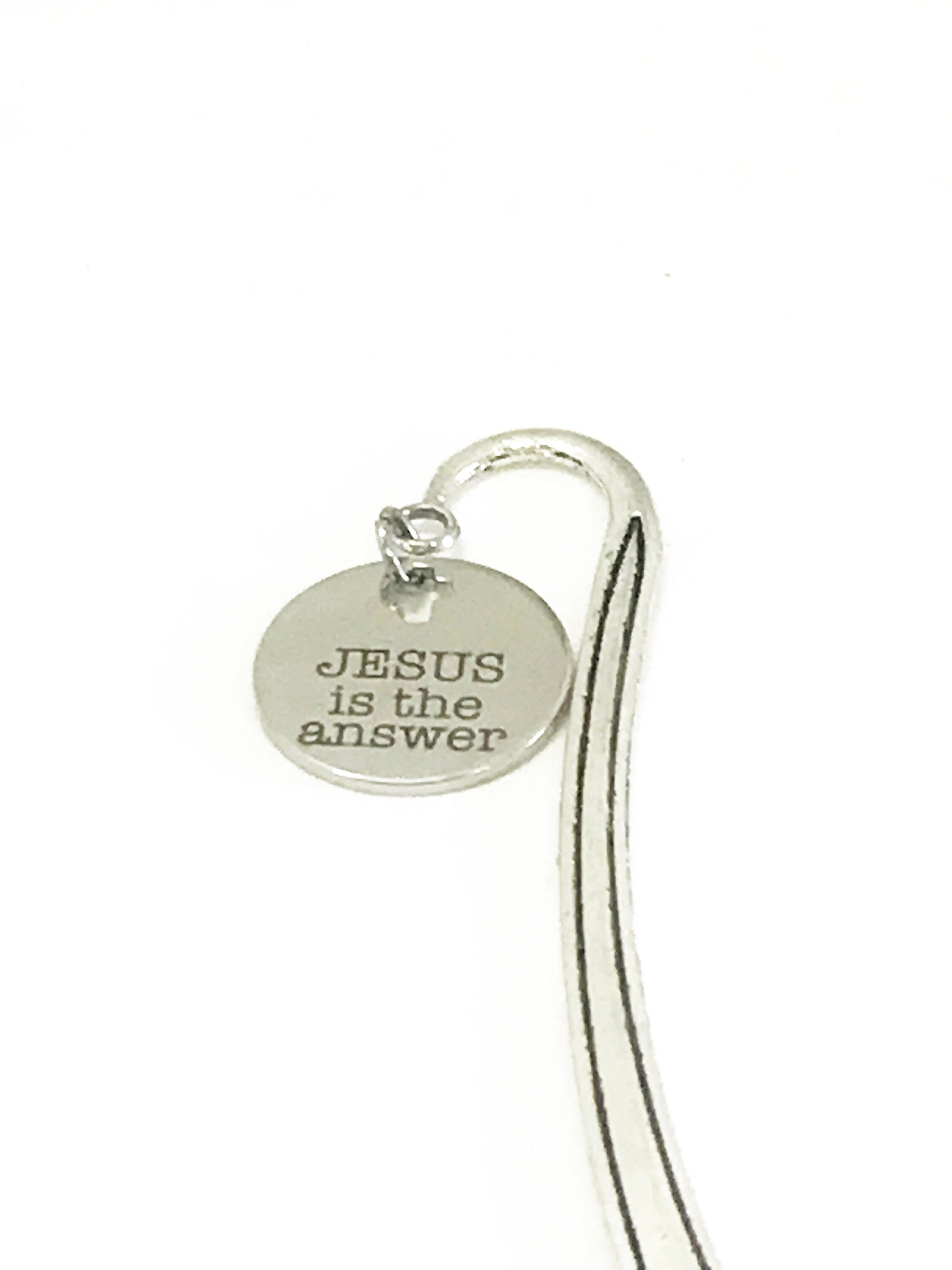Christian Bookmark, Jesus Is The Answer Bookmark, Bible Bookmark, Christian Gifts, Christian Planner Accessories, Baptism Gift