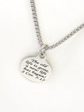 Christian Gift, Recovery Gift, The Old Life Is Gone A New Life Has Begun Necklace, Men Christian Jewelry, Christian Necklace, Baptism Gift