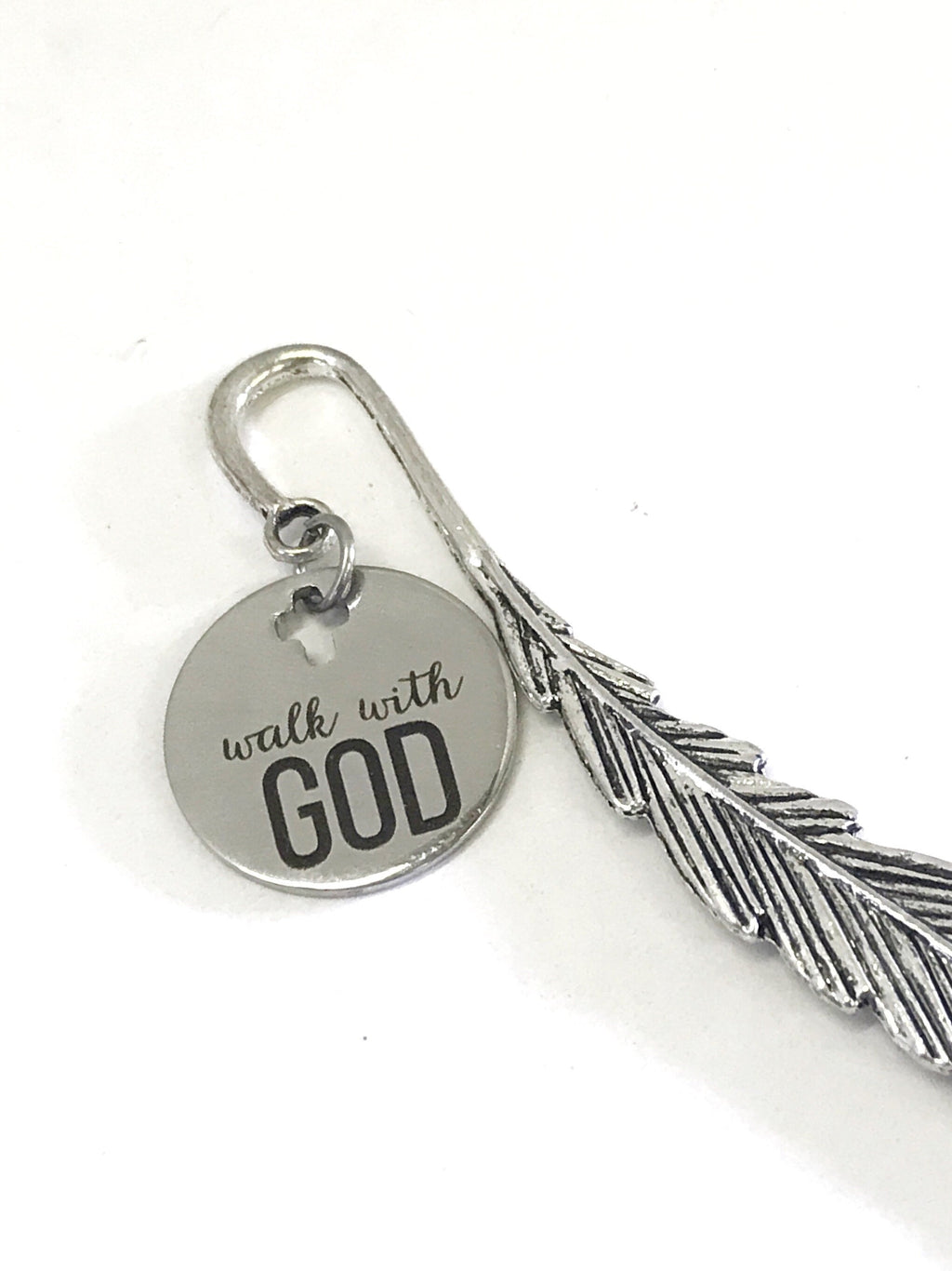 Bible Bookmark, Walk With God Bookmark, Bible Gifts, Christian Bookmark, Bible Charm, Planner Charm, Planner Accessories, Bookmark Gifts