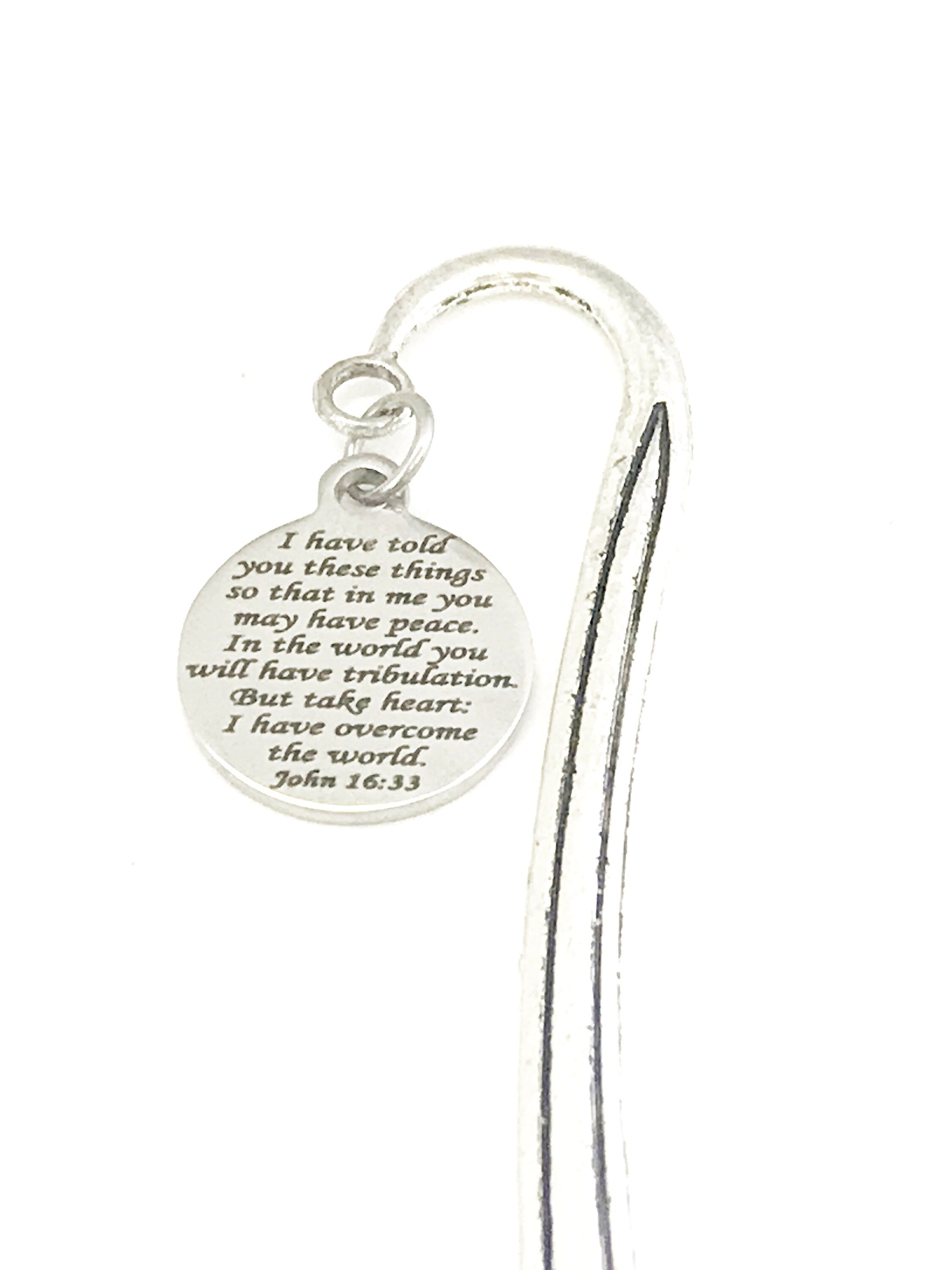 Planner Charm, Peace In The Lord Bible Bookmark, Planner Accessories, Christian Bookmark Charm, Christian Planner Gift, Christian Charm