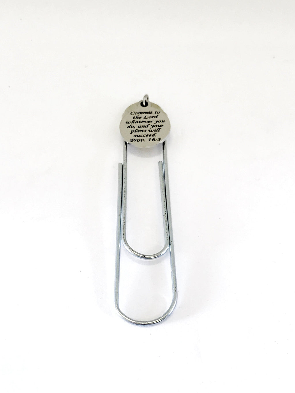 Planner Bookmark, Christian Planner Bookmark, Commit To The Lord Bookmark, Proverbs 16 3 Bible Verse, Planner Accessories, Planner Charm