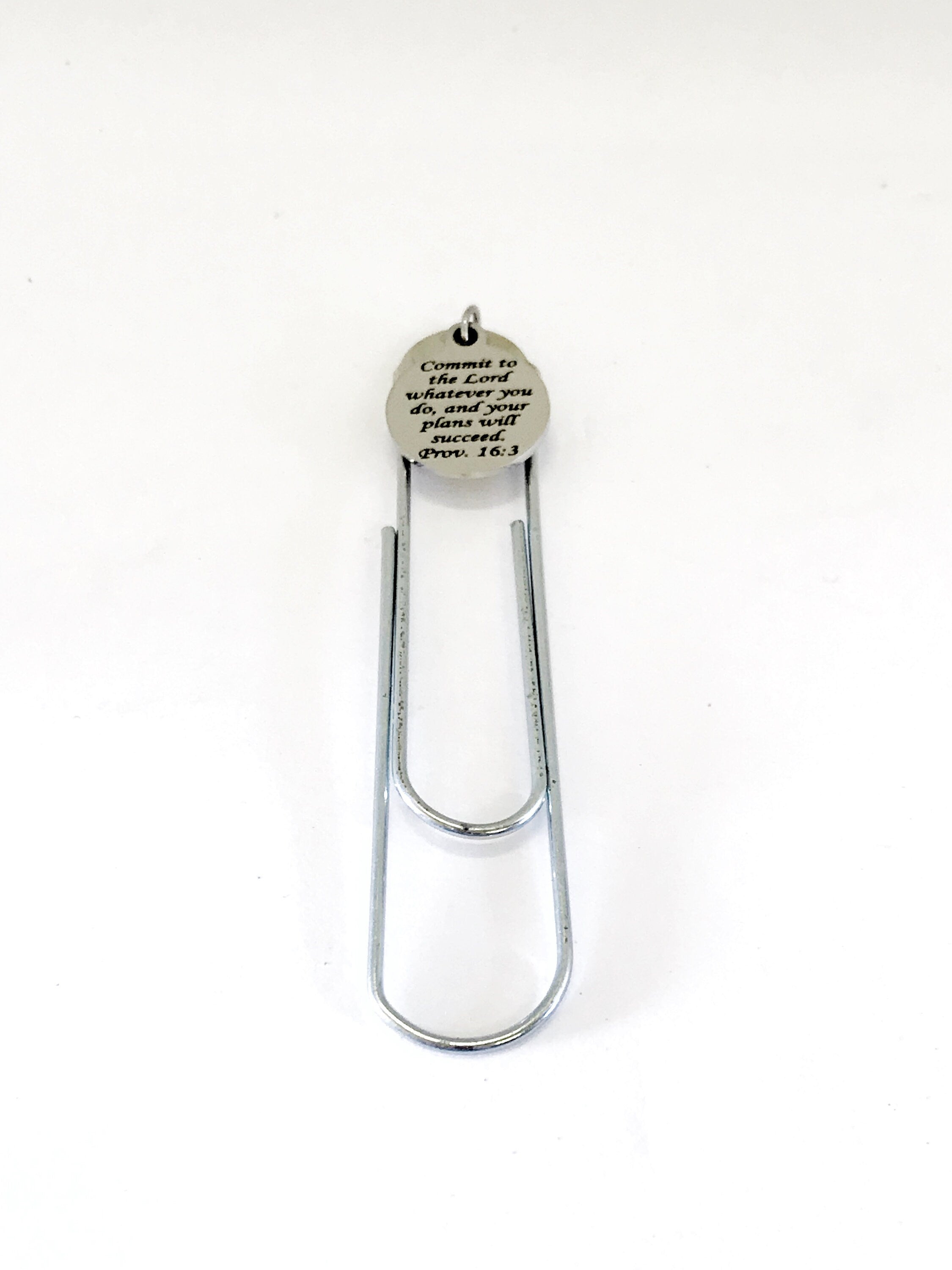 Planner Bookmark, Christian Planner Bookmark, Commit To The Lord Bookmark, Proverbs 16 3 Bible Verse, Planner Accessories, Planner Charm