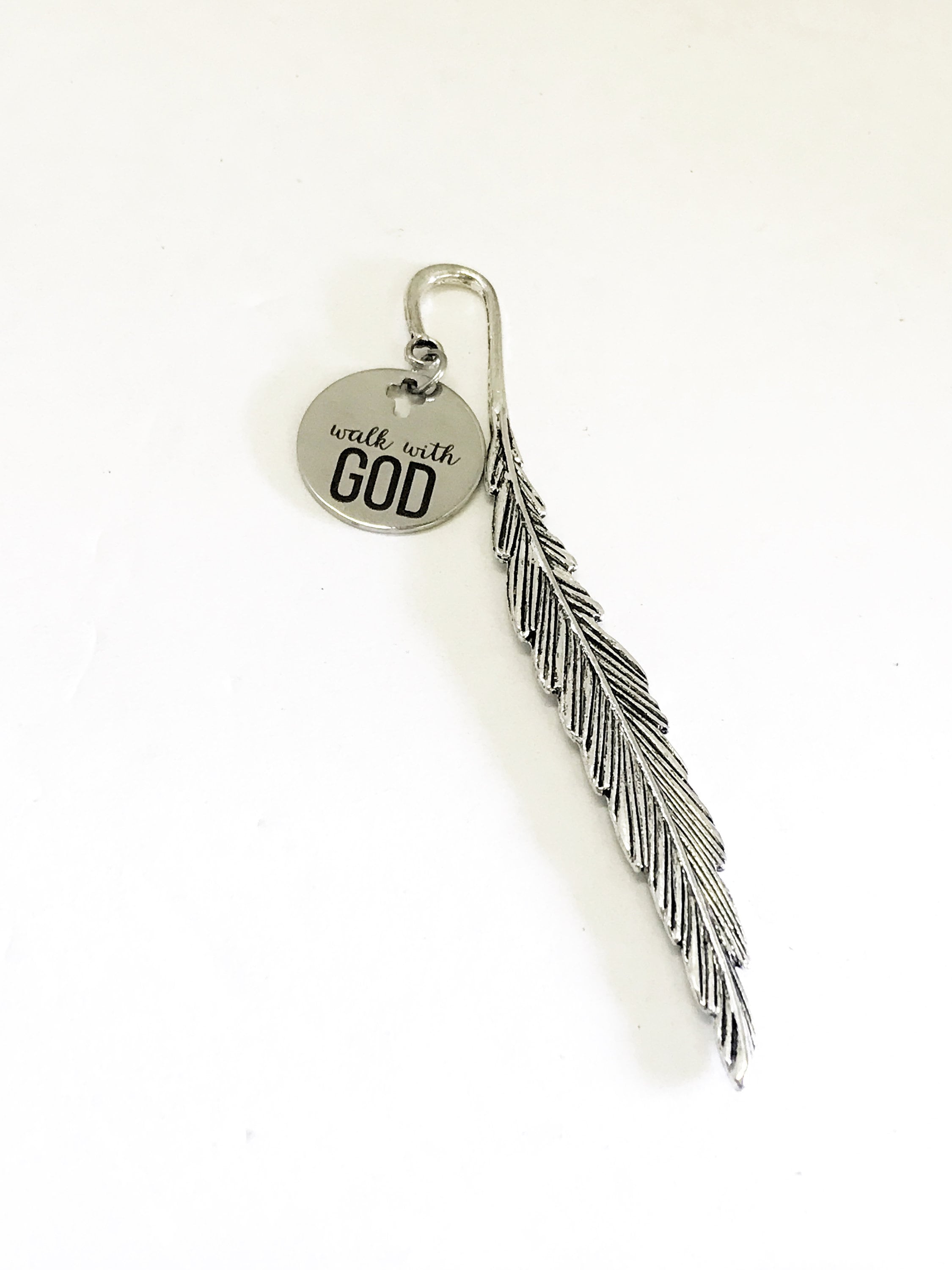 Bible Bookmark, Walk With God Bookmark, Bible Gifts, Christian Bookmark, Bible Charm, Planner Charm, Planner Accessories, Bookmark Gifts