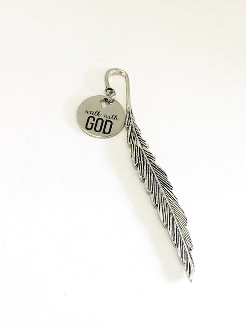 Bible Bookmark, Walk With God Bookmark, Bible Gifts, Christian Bookmark, Bible Charm, Planner Charm, Planner Accessories, Bookmark Gifts