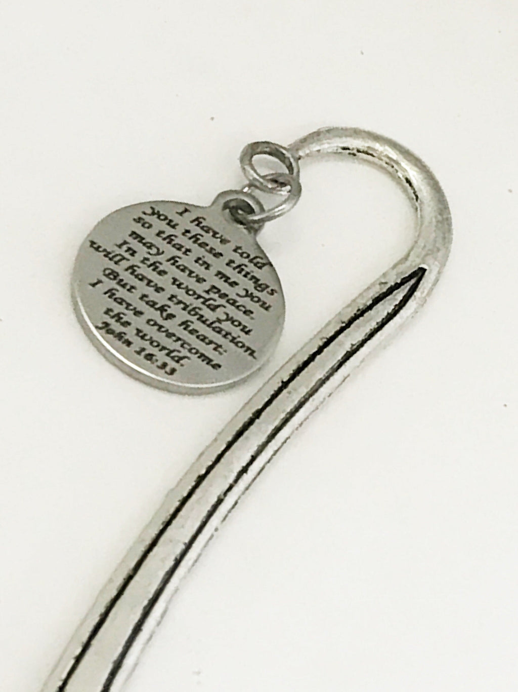 Planner Charm, Peace In The Lord Bible Bookmark, Planner Accessories, Christian Bookmark Charm, Christian Planner Gift, Christian Charm