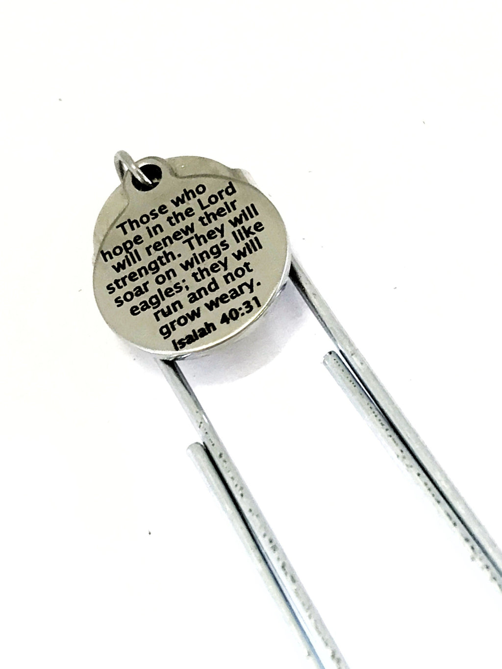 Christian Planner Bookmark, Hope In The Lord Pagemarker, Isaiah 40 31 Bible Journal Paperclip, Planner Accessories, Journal Gift