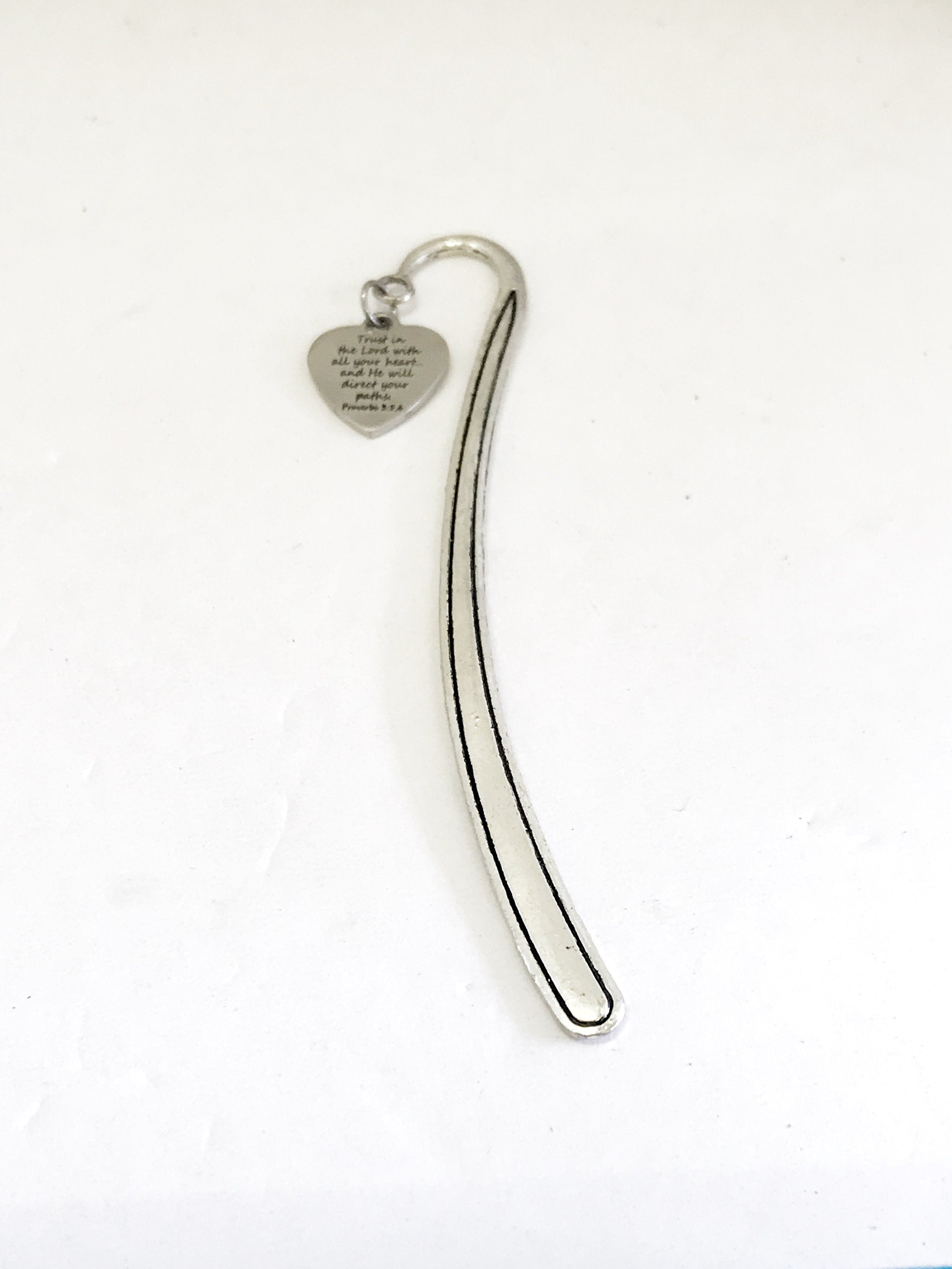 Planner Charm, Trust In The Lord Bookmark, Planner Accessories, Christian Bookmark Charm, Christian Planner Gift, Proverbs 3 Christian Charm