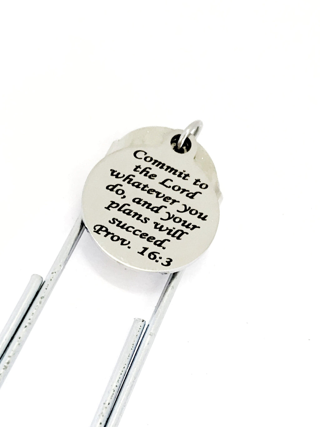 Planner Bookmark, Christian Planner Bookmark, Commit To The Lord Bookmark, Proverbs 16 3 Bible Verse, Planner Accessories, Planner Charm