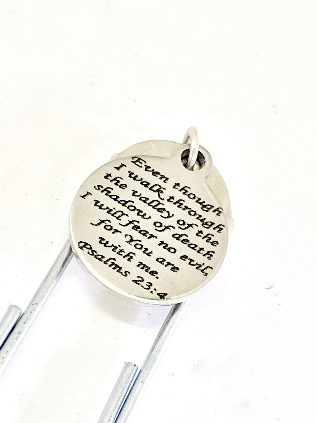 Christian Bookmark, 23rd Psalm Bookmark, Bible Journaling Bookmark, Christian Gift, Planner Accessories, Planner Bookmark, Fear No Evil