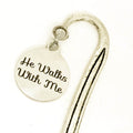 He Walks With Me Bookmark, Reader Gifts, Bible Bookmark, Planner Accessories, Christian Bookmark, Christian Gift, Planner Bookmark