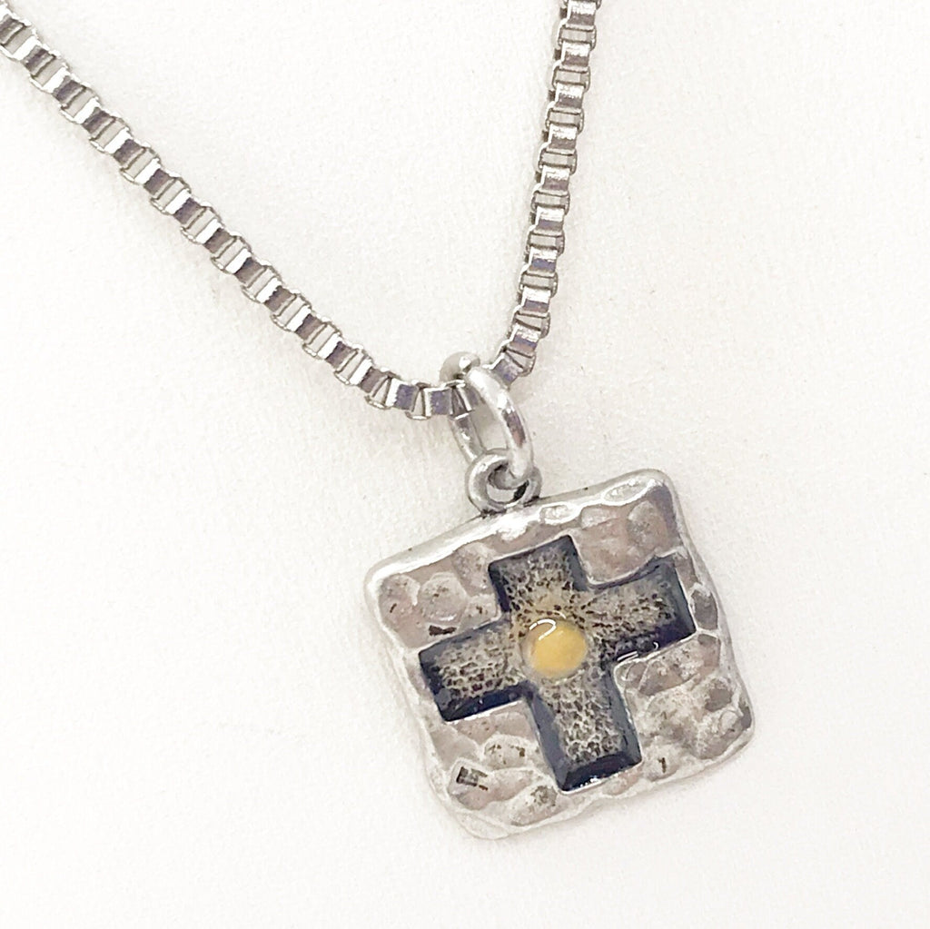 Mustard Seed Gift, Mustard Seed Necklace, Man Necklace, Gift For Him, Mustard Seed Cross, Christian Gift, Matthew 17 20 Gift, Faith Gift