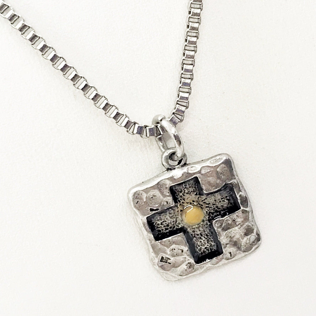 Mustard Seed Gift, Mustard Seed Necklace, Man Necklace, Gift For Him, Mustard Seed Cross, Christian Gift, Matthew 17 20 Gift, Faith Gift