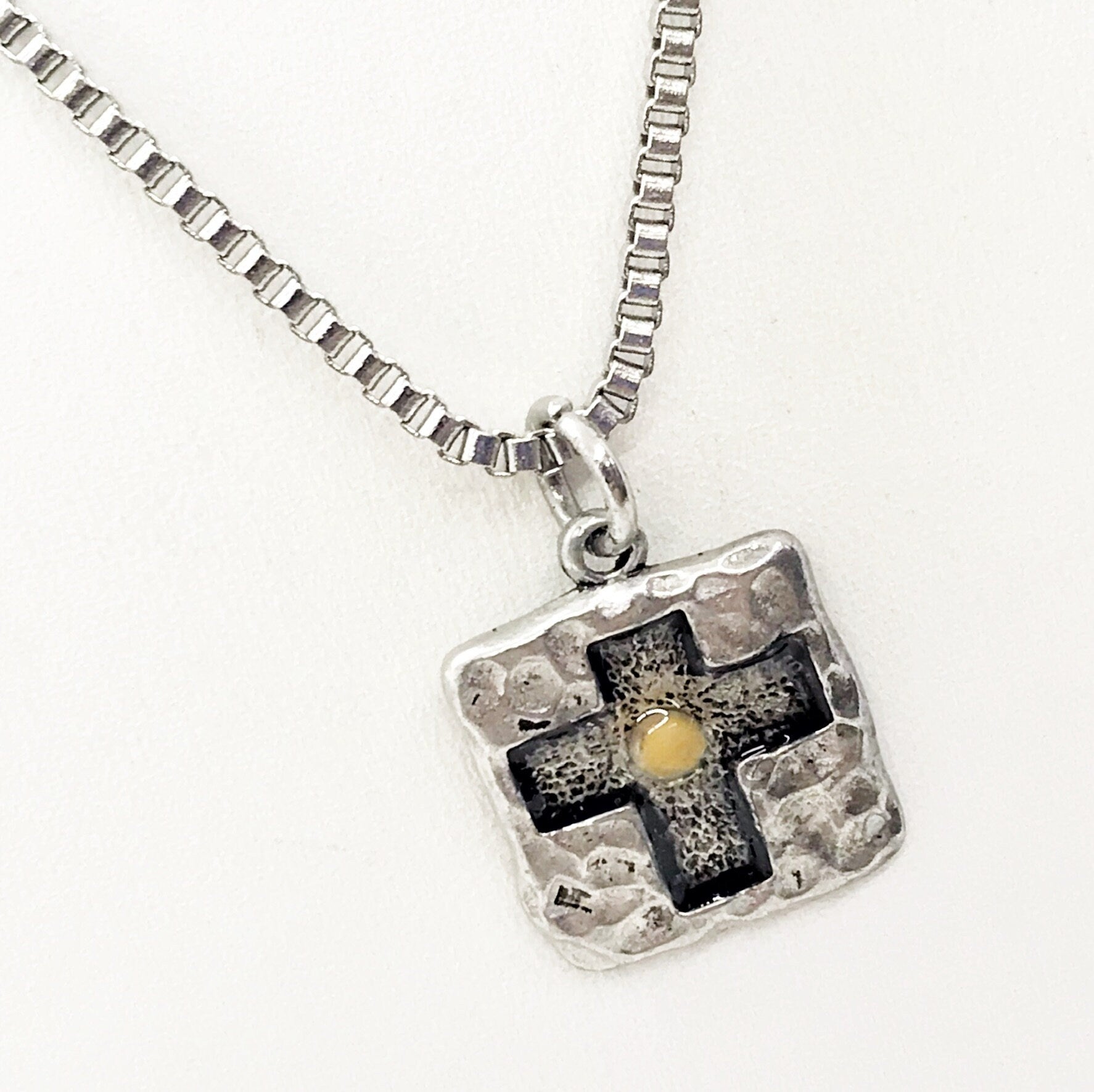 Mustard Seed Gift, Mustard Seed Necklace, Man Necklace, Gift For Him, Mustard Seed Cross, Christian Gift, Matthew 17 20 Gift, Faith Gift