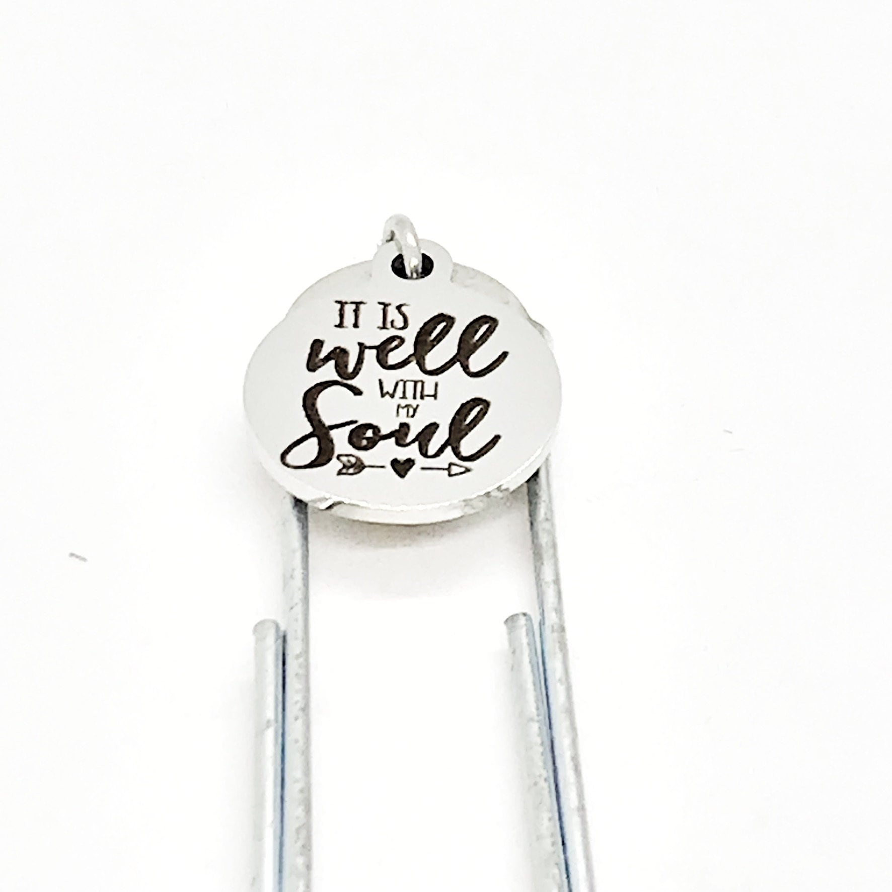 Bookmark Gift, It Is Well With My Soul Bookmark, Christian Strength Bookmark, Religious Gift, Planner Bookmark, Christian Gift