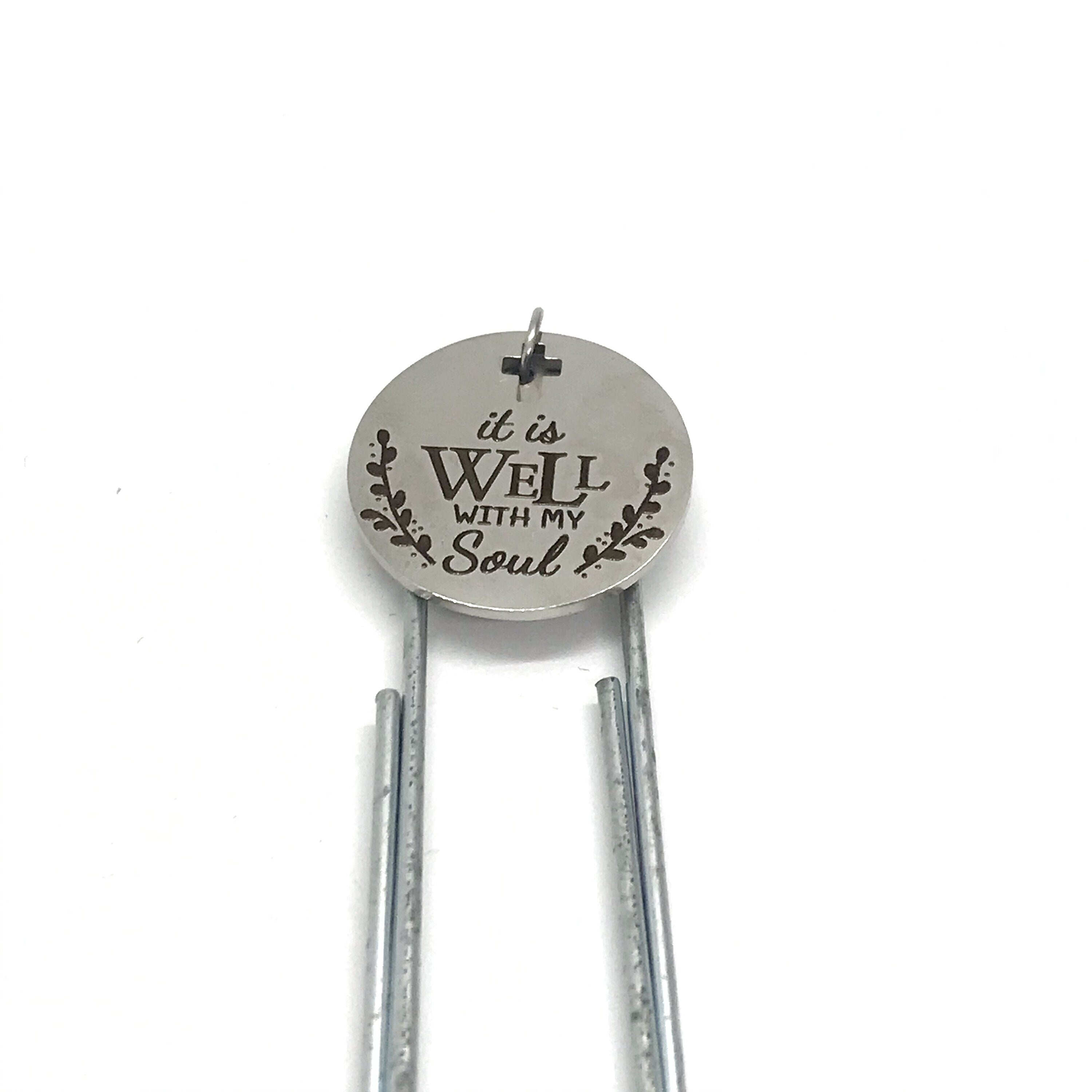 Christian Bookmark, It Is Well With My Soul Bookmark, Christian Gifts, Christian Planner Gift, Planner Accessories, Planner Bookmark