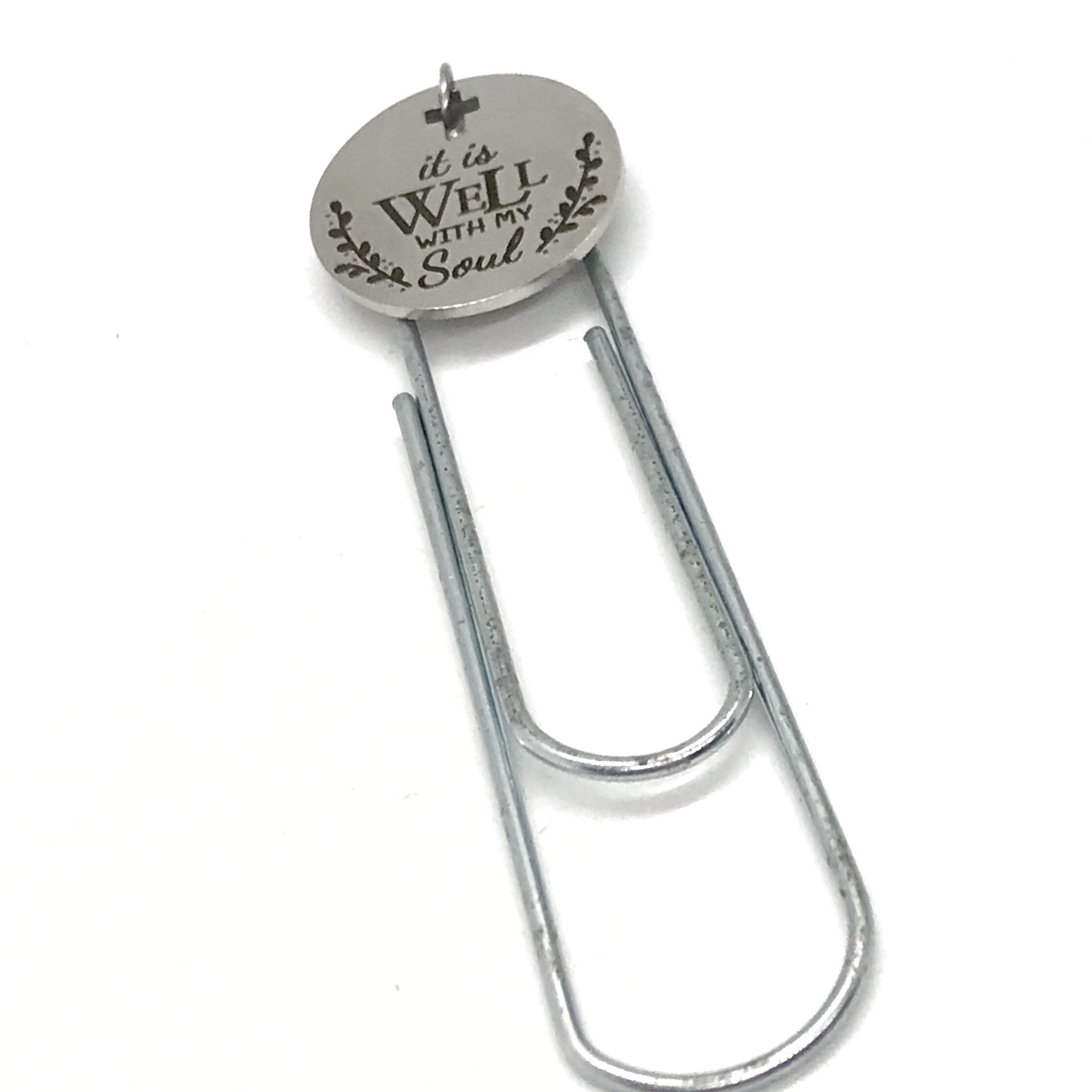 Christian Bookmark, It Is Well With My Soul Bookmark, Christian Gifts, Christian Planner Gift, Planner Accessories, Planner Bookmark