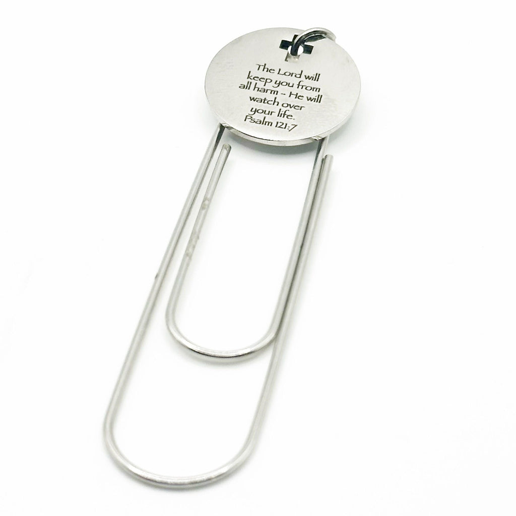 Love Bears All Things Paperclip Bookmark Stainless Steel Christian Scripture Bookmark Faith Gift Inspirational Reading Accessory